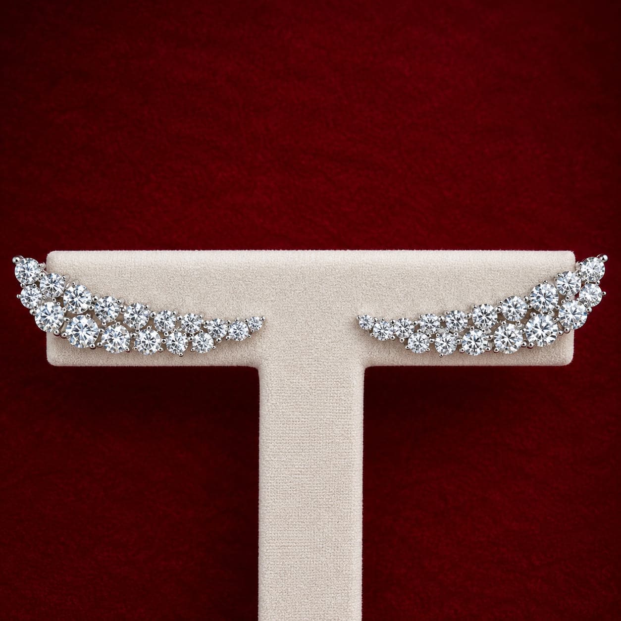 Brinco Ear Cuff Moissanita 3mm 0,1ct