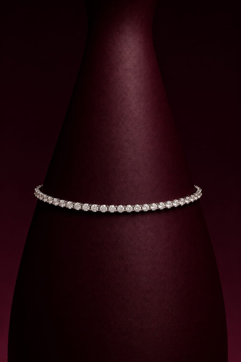 Pulseira Moissanita 3 Garras 2,5mm
