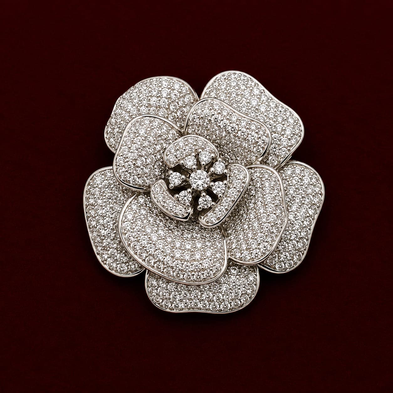 Pingente Flor Cravejado 30mm