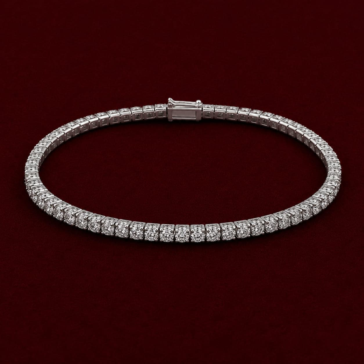 Pulseira Riviera Zircônia 2mm